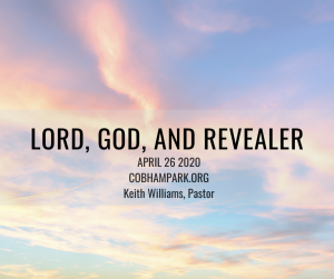 God Lord and Redeemer